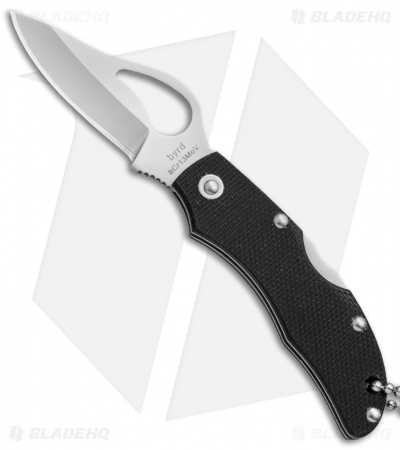 Byrd Finch  Lockback Knife Black G-10 (1.875" Satin) BY11GP