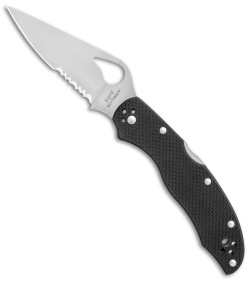 Byrd Harrier 2 Lock Back Knife Black G-10 (3.3" Satin Serr) BY01GPS2