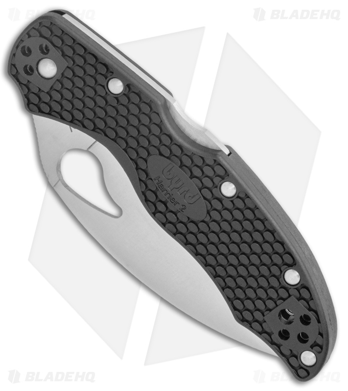 Byrd Harrier 2 Lockback Knife Wharncliffe Black FRN (3.4" Satin) BY01PBKWC2