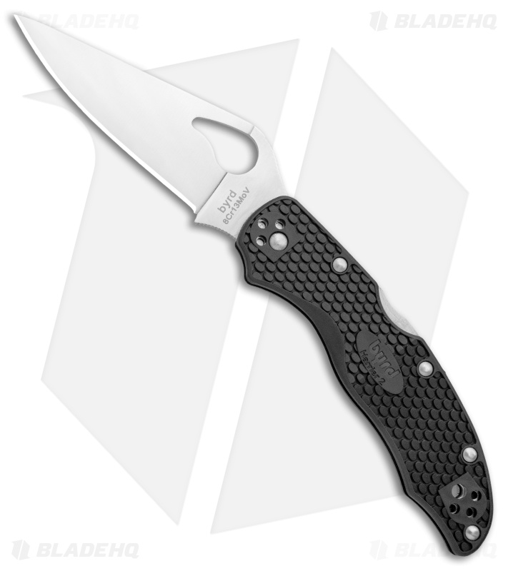 Byrd Harrier 2 Lightweight Lockback Knife Black - Blade HQ