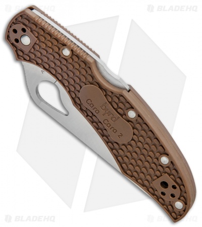 Byrd Cara Cara 2 Lockback Knife Brown FRN (3.75" Satin Serr) BY03PSBN2
