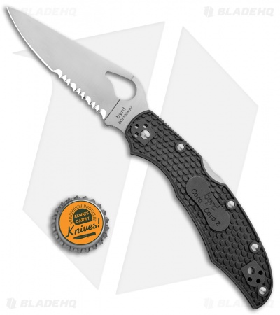 Byrd Cara Cara 2 Lockback Knife Gray FRN (3.75" Satin Serr) BY03PSGY2