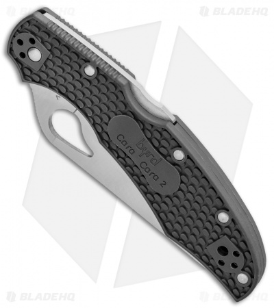 Byrd Cara Cara 2 Lockback Knife Gray FRN (3.75" Satin Serr) BY03PSGY2