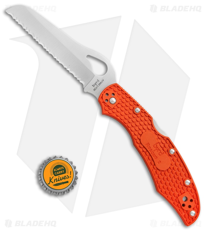②イス　Laranja-Bob専用S134 CONDEHOUSE カンディ Byrd Cara Cara Rescue 2 Lockback Knife Orange FRN (3.94