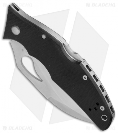 Byrd Crossbill Lockback Knife Black G-10 (3.5" Satin Full Serr) BY07GS