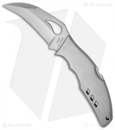 Byrd Crossbill Lockback Knife Stainless Steel (3.5" Satin) BY07P