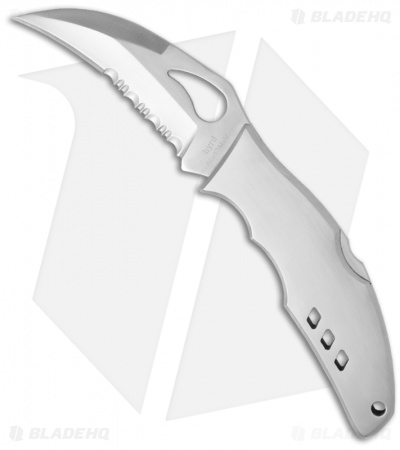 Byrd Crossbill Lockback Knife Stainless Steel (3.5" Satin Serr) BY07PS