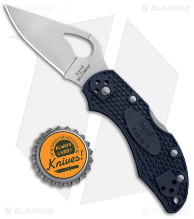 Byrd Robin 2 Lockback Knife Blue FRN (2.375" Satin) BY10PBL2