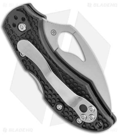 Byrd Robin 2 Lockback Knife Wharncliffe Black (3.4" Satin Serr) BY10SBKWC2