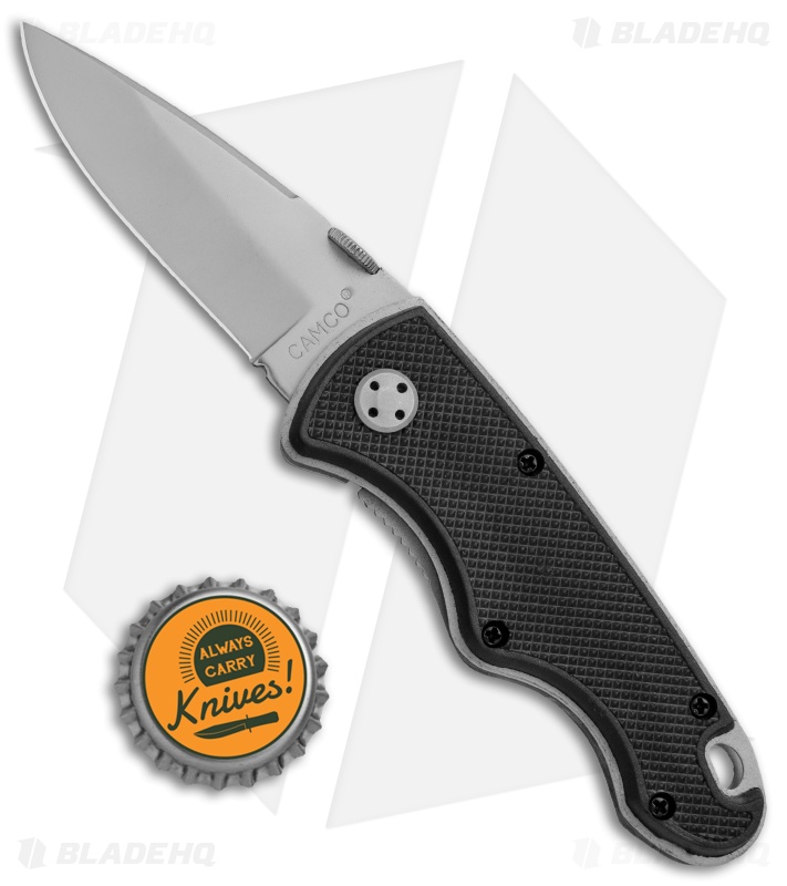 Camillus Camco DP Speed Assist Liner Lock Knife Black GFN (2.7" Satin)