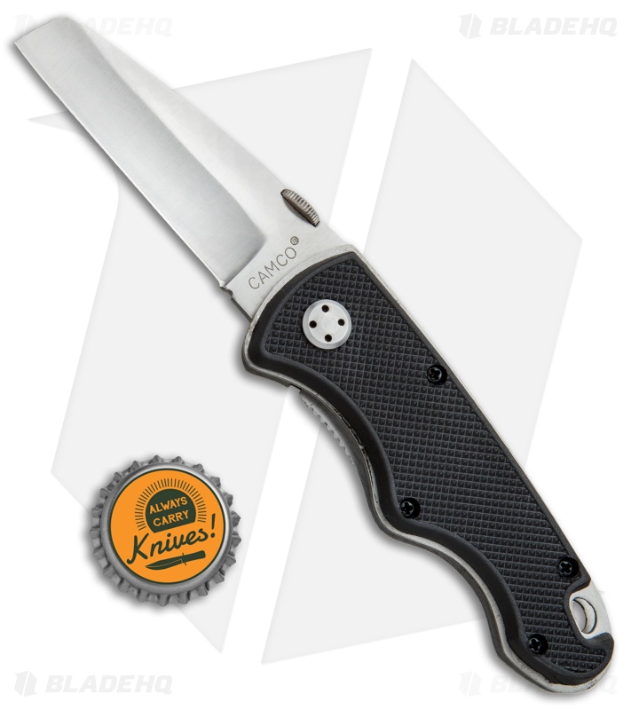 Camillus Camco Razor Speed Assist Liner Lock Knife Black GFN (2.7" Satin)
