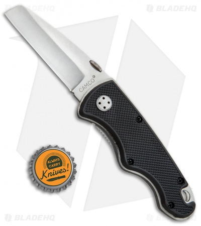 Camillus Camco Razor Speed Assist Liner Lock Knife Black GFN (2.7" Satin)