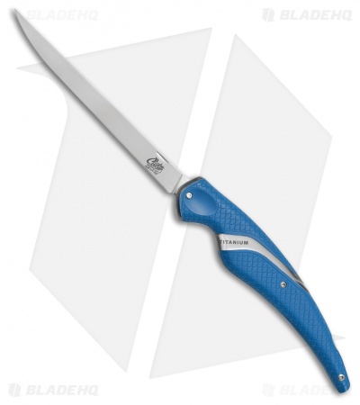 Camillus Cuda Titan Liner Lock Fillet Knife Blue (6.5 Satin)