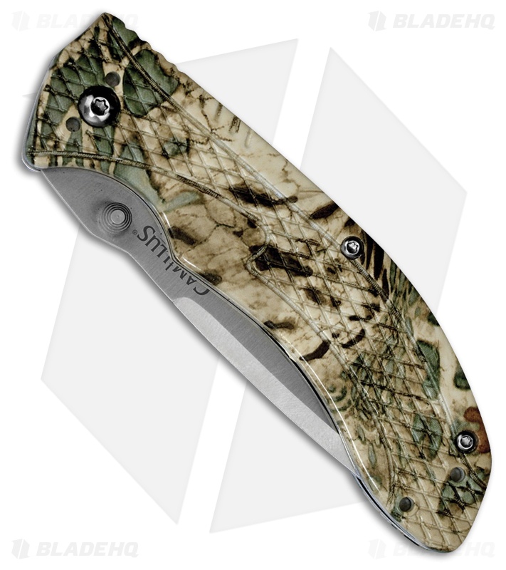 Camillus Guise Manual Folding Knife Tan Camo (3" Satin) CM19830