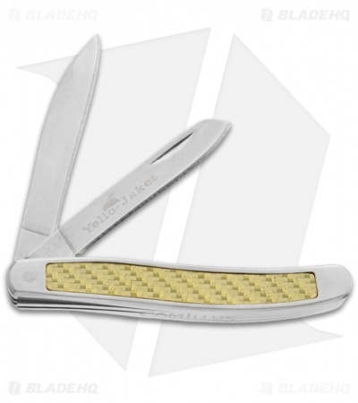 Camillus Yello-Jaket 2-Blade Premium Stockman Pocket Knife (2.625" Plain) 19059