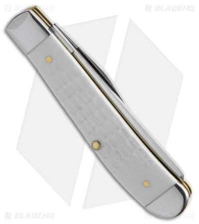 Case Mini Trapper Pocket Knife 3.5" White Delrin (6207 SS) 60186