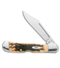 Case Knives Mini CopperLock Knife 3.6&quot; Amber Jigged Bone (61749L SS) 00133 | 21181