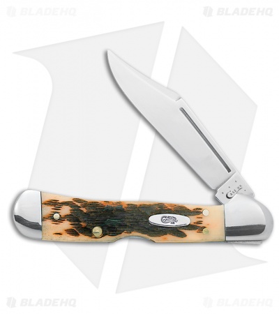 Case Mini Copperlock Knife 3.625" Amber Bone (61749L SS) 133