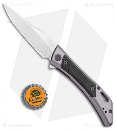 Case Knives Shark Tooth Dark Gray Aluminum/G-10 (3.5" Stonewash)