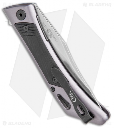 Case Knives Shark Tooth Dark Gray Aluminum/G-10 (3.5" Stonewash)