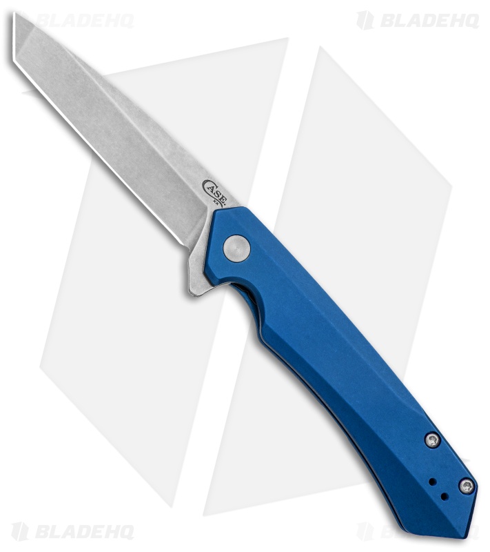 Case Kinzua Frame Lock Tanto Knife | Blue Aluminum + S35VN | Blade HQ
