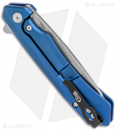 Case Cutlery Kinzua Frame Lock Knife Blue Aluminum (3.4" Stonewash) 64663