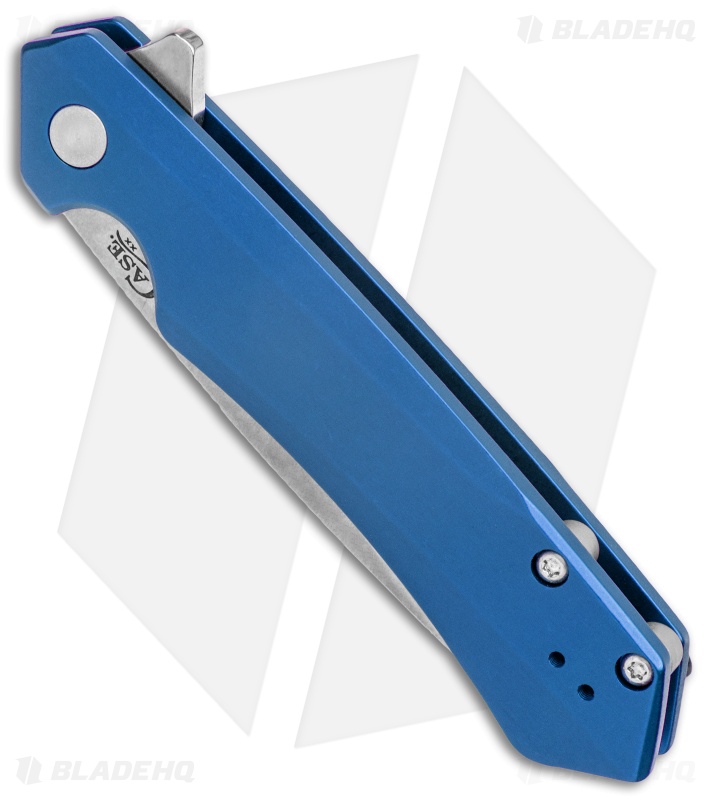 Case Cutlery Kinzua Frame Lock Knife Blue Aluminum (3.4" Stonewash) 64663