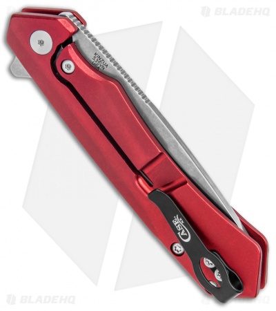 Case Cutlery Kinzua Frame Lock Knife Red Aluminum (3.4" Stonewash) 64664