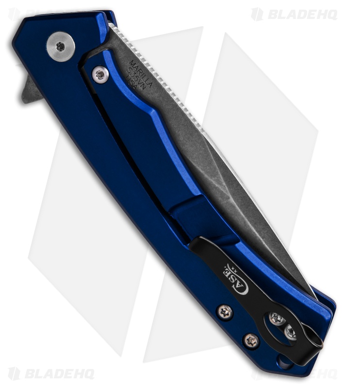 Case Cutlery Marilla Frame Lock Knife Blue Aluminum (3.4" Stonewash) 25882