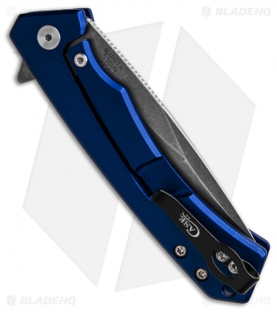Case Cutlery Marilla Frame Lock Knife Blue Aluminum (3.4" Stonewash) 25882