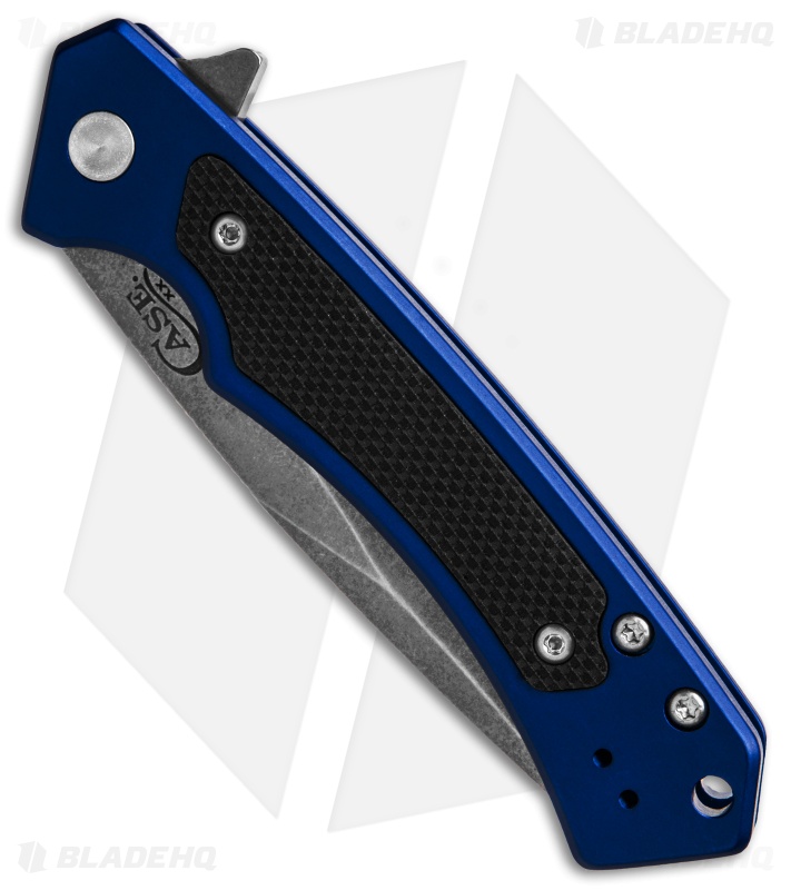Case Cutlery Marilla Frame Lock Knife Blue Aluminum (3.4" Stonewash) 25882