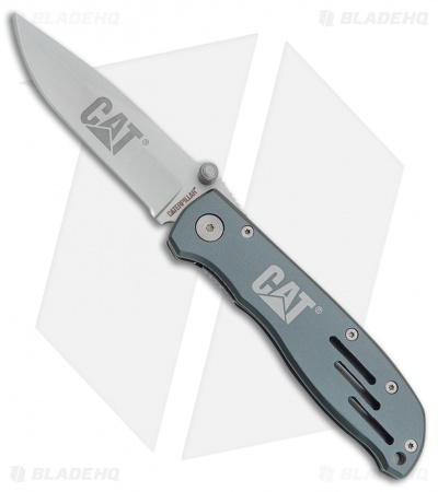 Caterpillar Linerlock Gray Folding Knife (3.25" Gray)