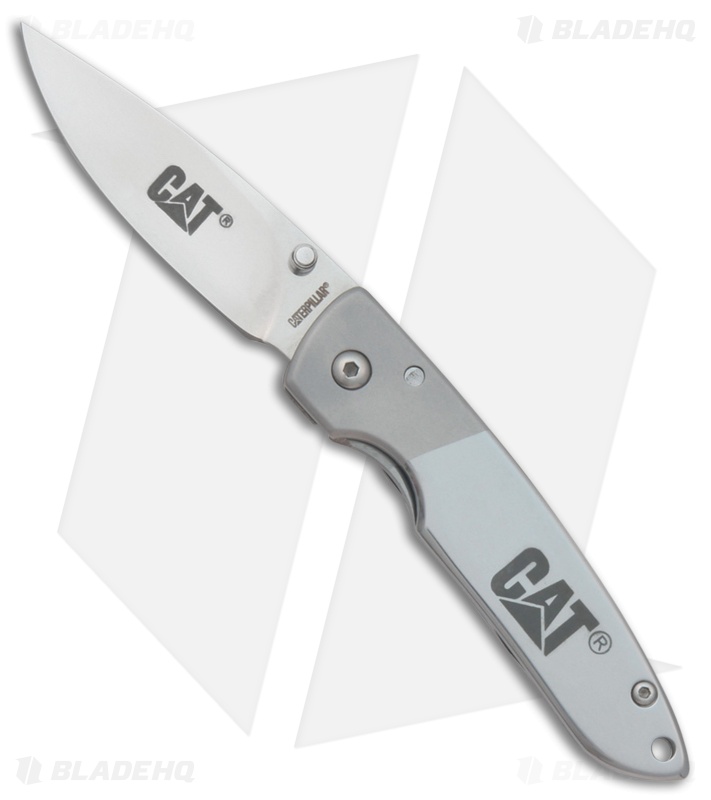 Caterpillar Hi Tech Linerlock Folding Knife (2.5" Satin) Blade HQ