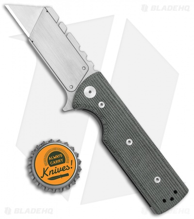 Chaves CHUB Flipper Frame Lock Knife Black Micarta (1" Utility Blade)