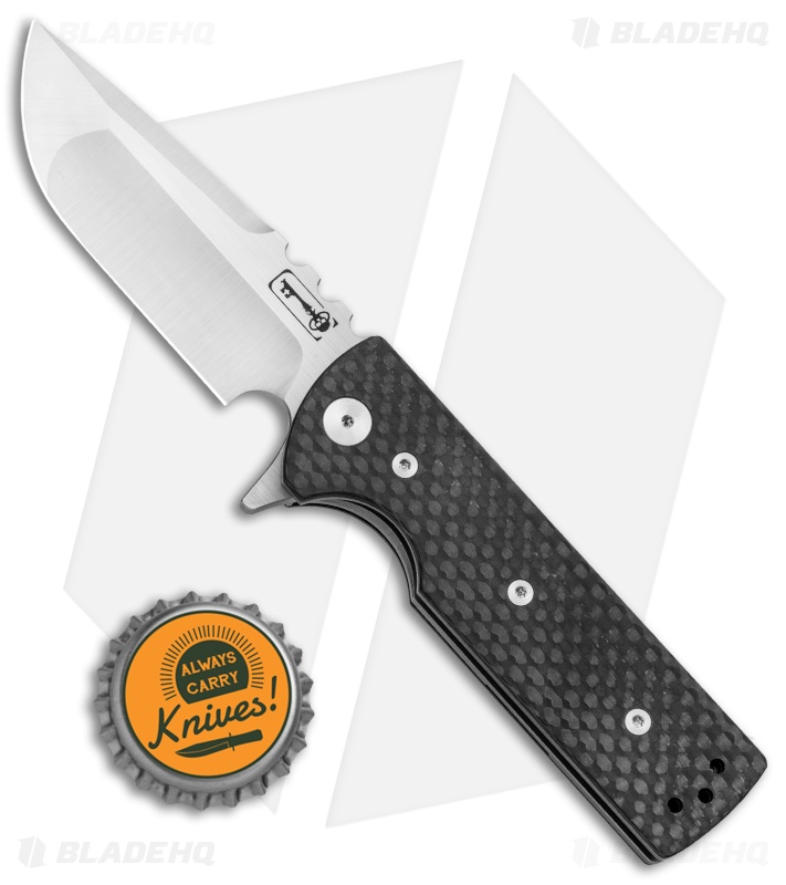 Chaves T.A.K. Liner Lock Knife Drop Point Carbon Fiber (2.75" Satin)