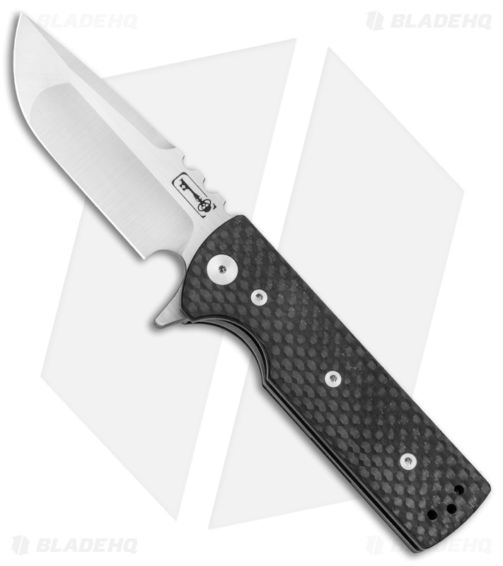 Chaves T.A.K. Liner Lock Knife Drop Point Carbon Fiber (2.75" Satin)
