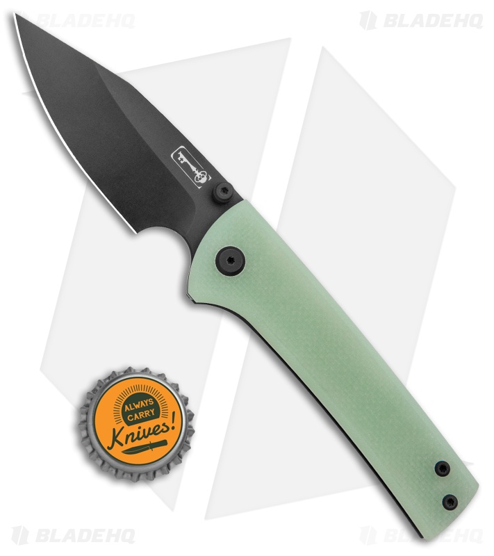Chaves Scapegoat Street Frame Lock Knife Jade G-10  (3.5" Black) BHQ