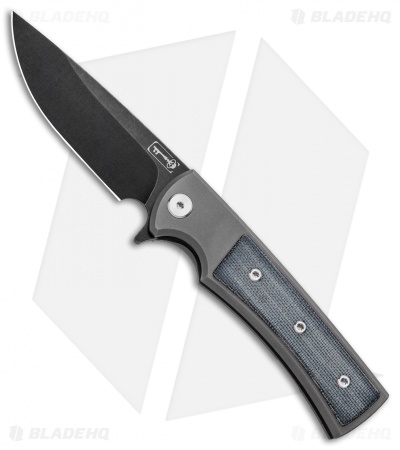 Chaves Liberation Street Flipper Knife Black Micarta (3.4" Black SW)