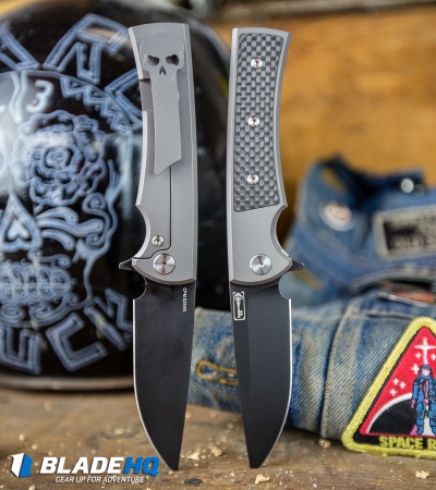 Chaves Liberation Street Flipper Knife Carbon Fiber (3.4" Satin)