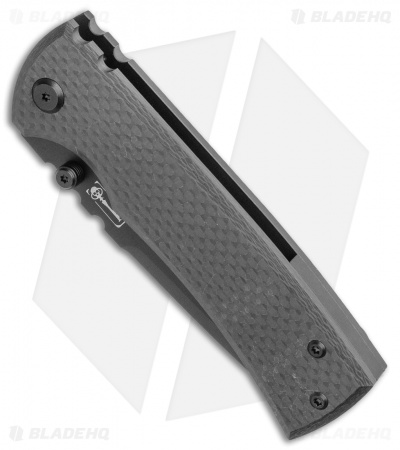 Chaves Redencion 229 Frame Lock Knife Black/Ti Carbon Fiber (3.63" Black SW)