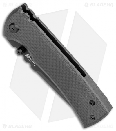 Chaves Redencion 229 Tanto Frame Lock Knife Black Ti/Carbon Fiber (3.63" Black)