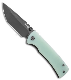 Chaves Redencion 229 Tanto Frame Lock Knife Black Ti/Jade G-10 (3.63" Black)