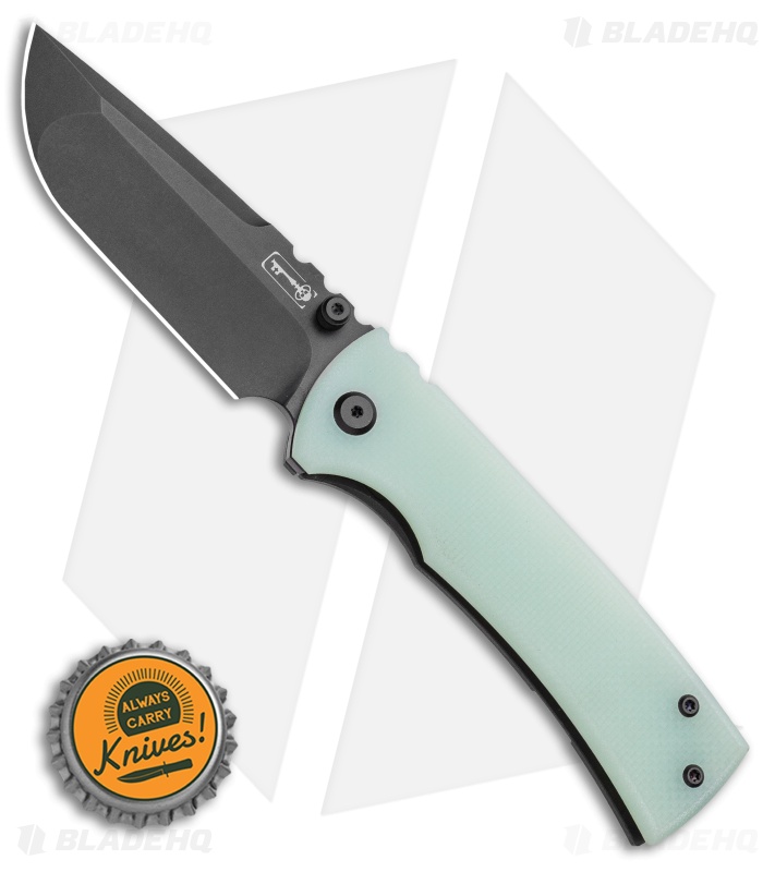 Chaves Redencion 229 Frame Lock Knife Jade G-10/Ti (3.63" Black PVD)