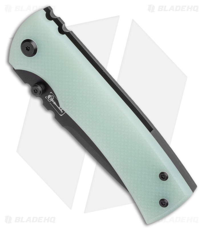 Chaves Redencion 229 Frame Lock Knife Jade G-10/Ti (3.63" Black PVD)