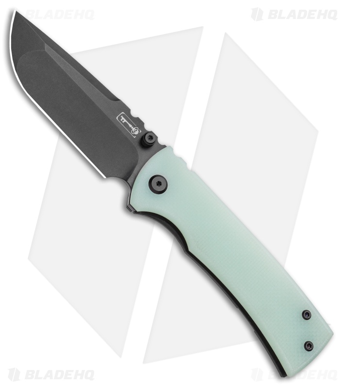 Chaves Redencion 229 Frame Lock Knife Jade G-10/Ti (3.63" Black PVD)