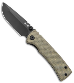 Chaves Redencion Street Knife Black Ti/Green Micarta (3.25" Black)