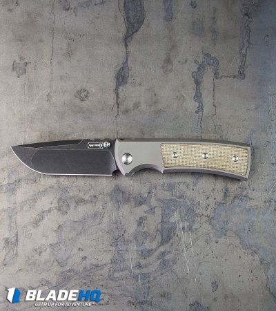 Chaves Ultramar Redencion Street Knife Green Canvas Micarta (3.25" Black SW)