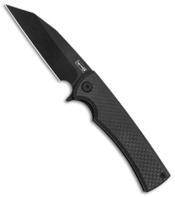 Chaves Exclusive Ultramar Sangre Street Flipper Knife Carbon Fiber (3.4" Black)