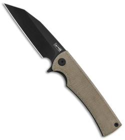 Chaves Exclusive Ultramar Sangre Street Flipper Knife Green Micarta (3.4" Black)