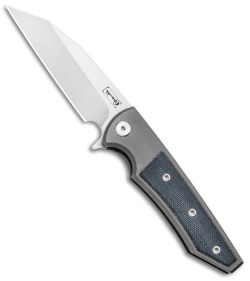 Chaves Sangre Street Flipper Knife Black Canvas Micarta (3.4" Satin)